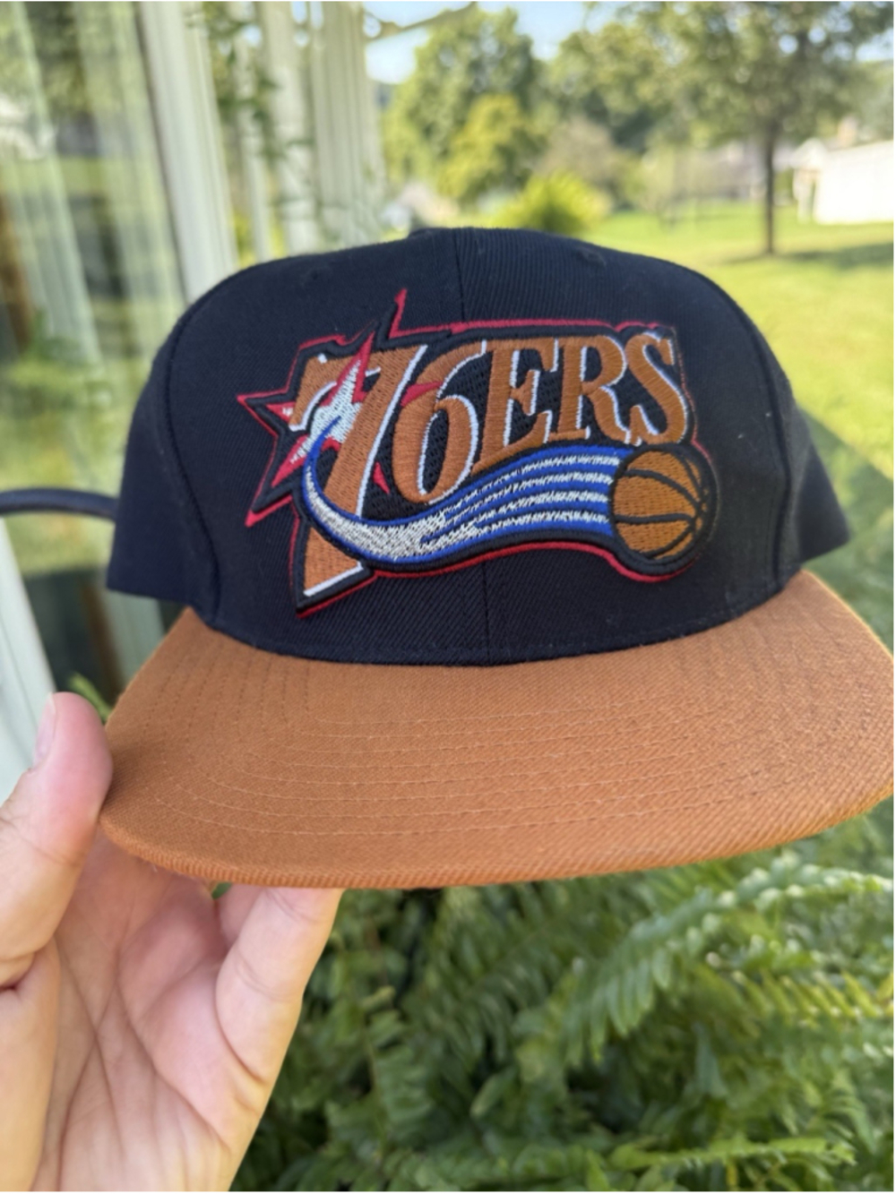 Philadelphia 76ers Mitchell & Ness NBA Snapback Hat 2Tone Cap Sixers Iverson